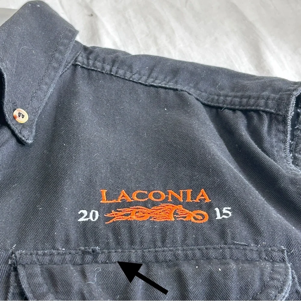 Vance Biker Wear Laconia 2015 Vest Button Down Shirt - Picture 12 of 13